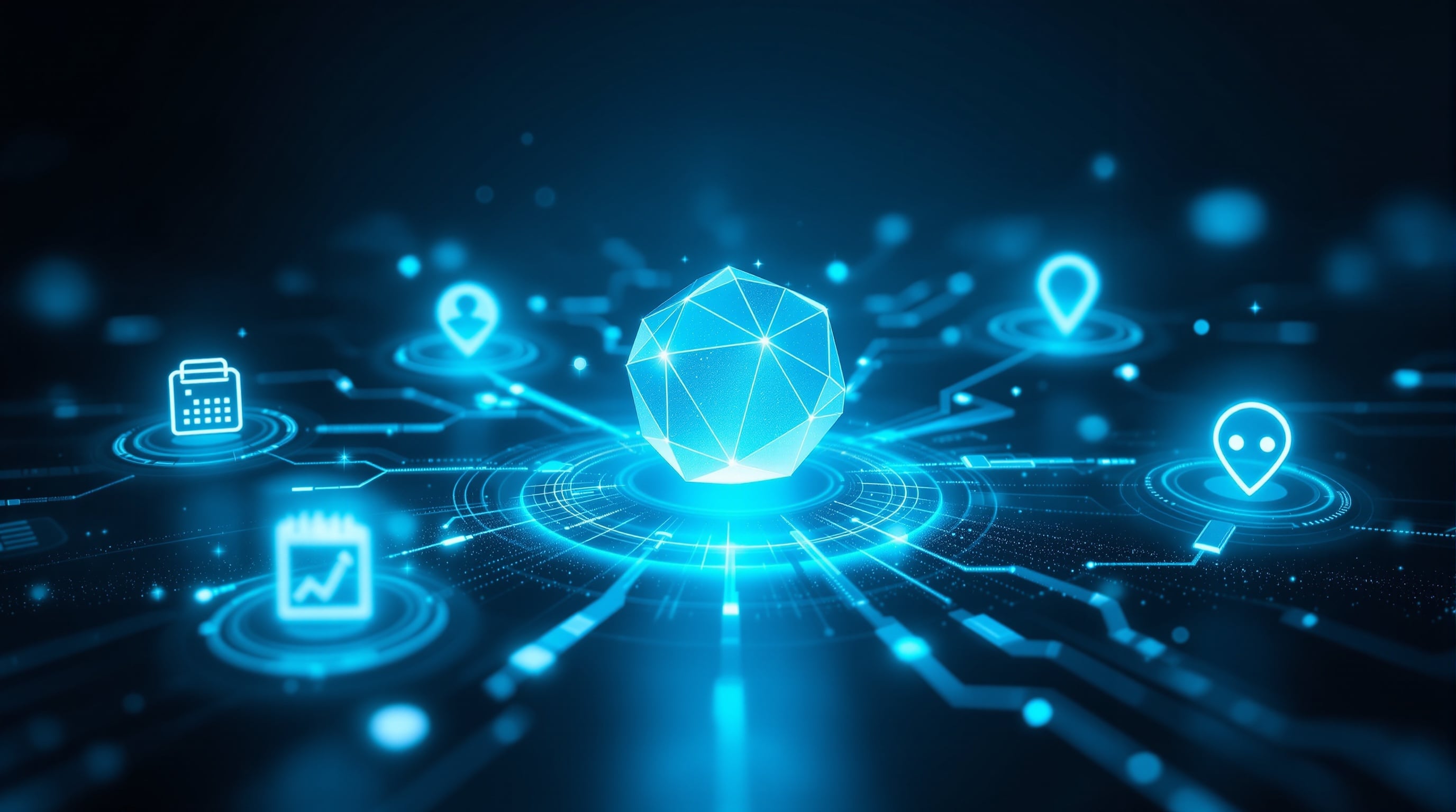 BriFri AI Chief of Staff orchestrating your business data, calendar, contacts, and tasks through a unified intelligent system